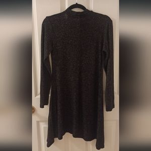 Long-Sleeve Ribbed Sweater Dress